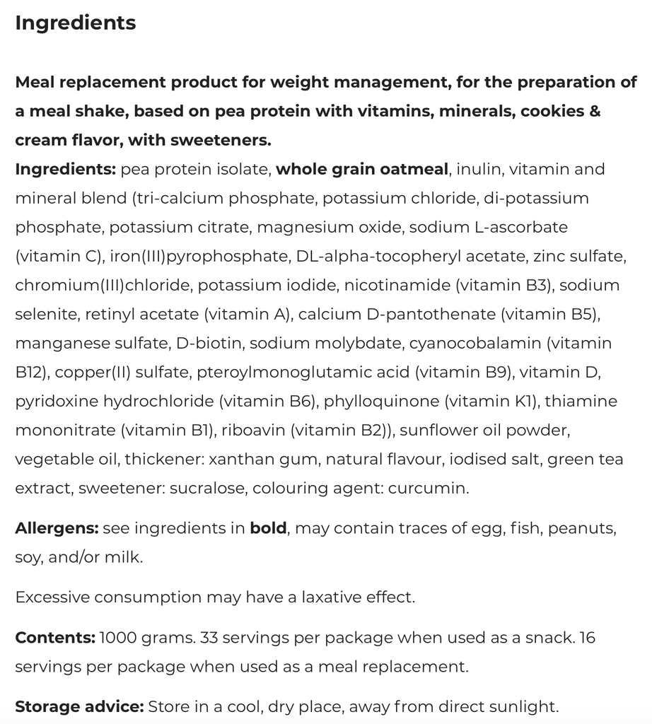 Killerbody Meal Shake