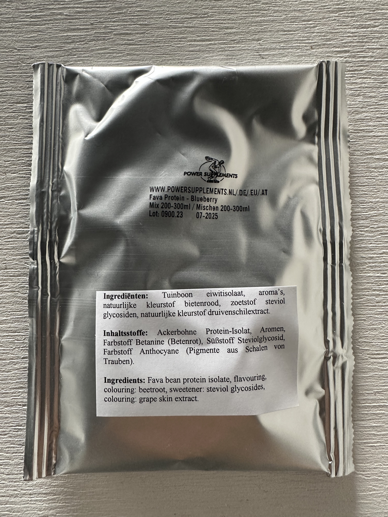 Sample Fava Bean Protein Blueberry